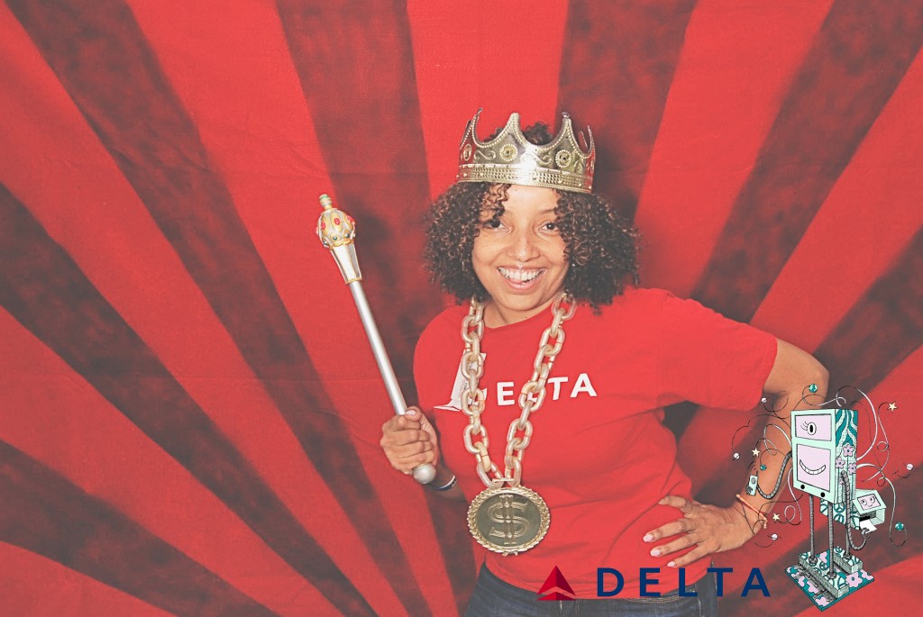 7-10-14 Atlanta Delta  Air Lines Reservations Building - CARE REFUNDS #1 DOT Celebration - RobotBooth05